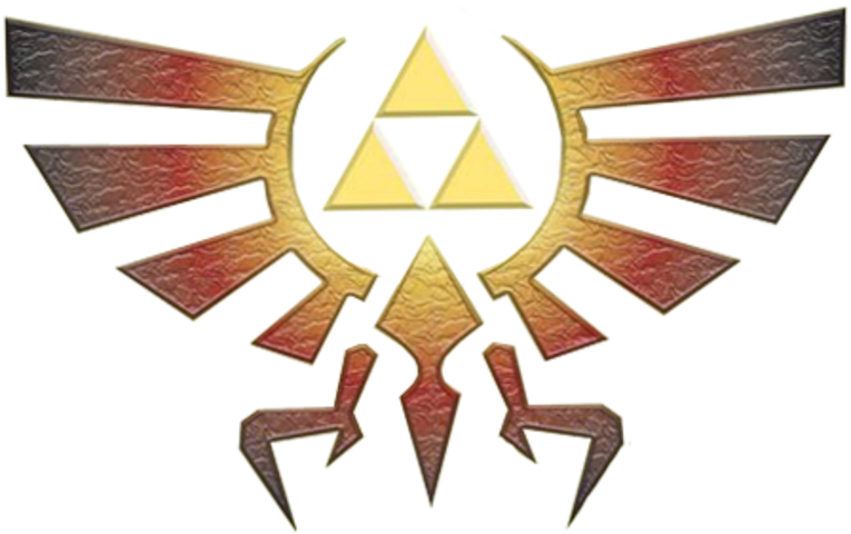 Golden Triforce Symbol PNG Image