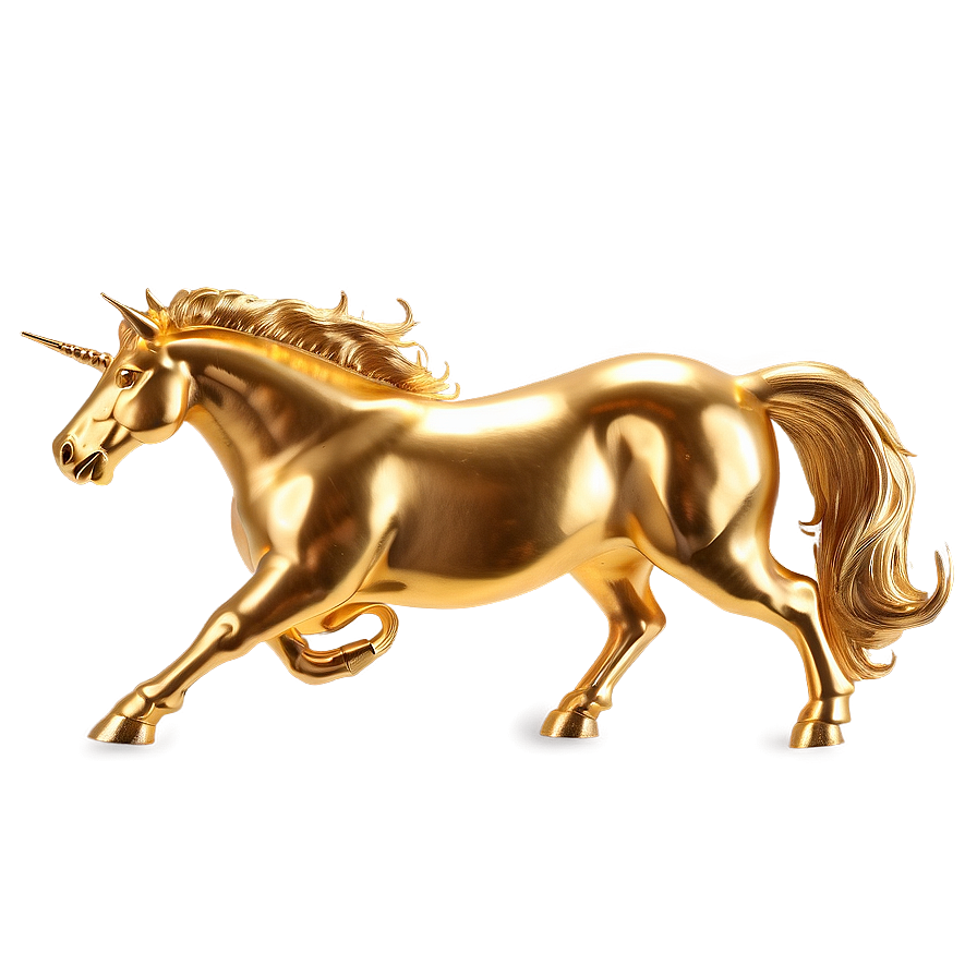 Golden Unicorn Png Sto24 PNG Image