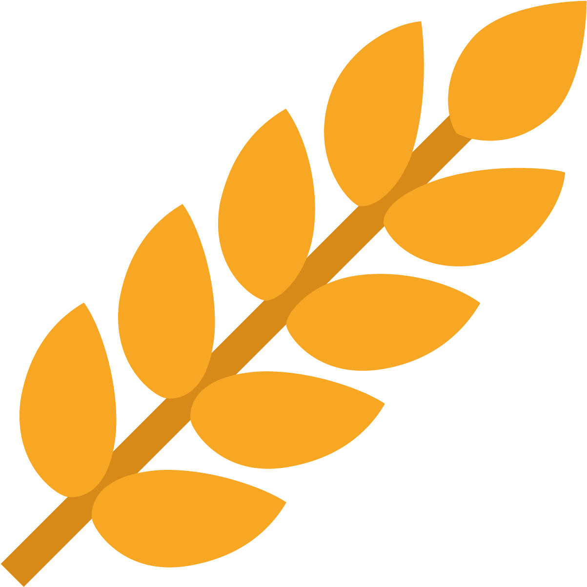 Golden Wheat Icon PNG Image