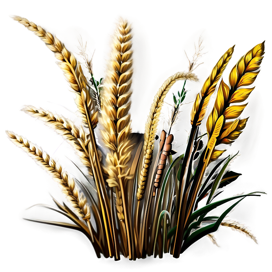 Golden Wild Grass Png Pxy12 PNG Image