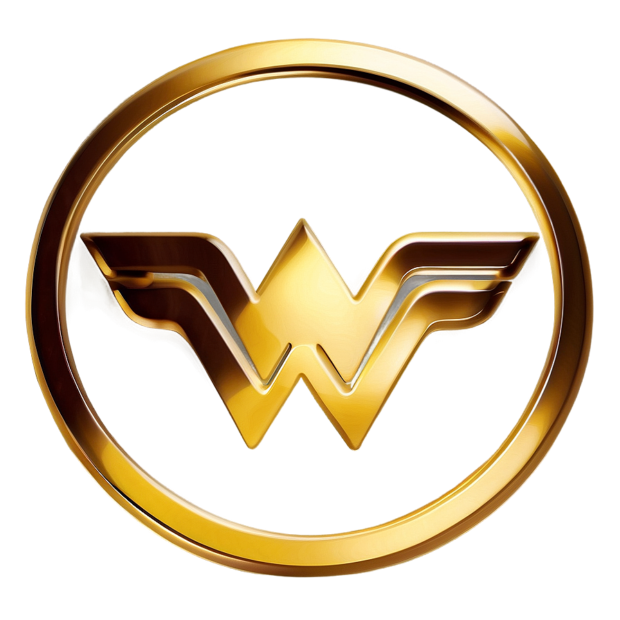 Golden Wonder Woman Logo Png 05252024 PNG Image