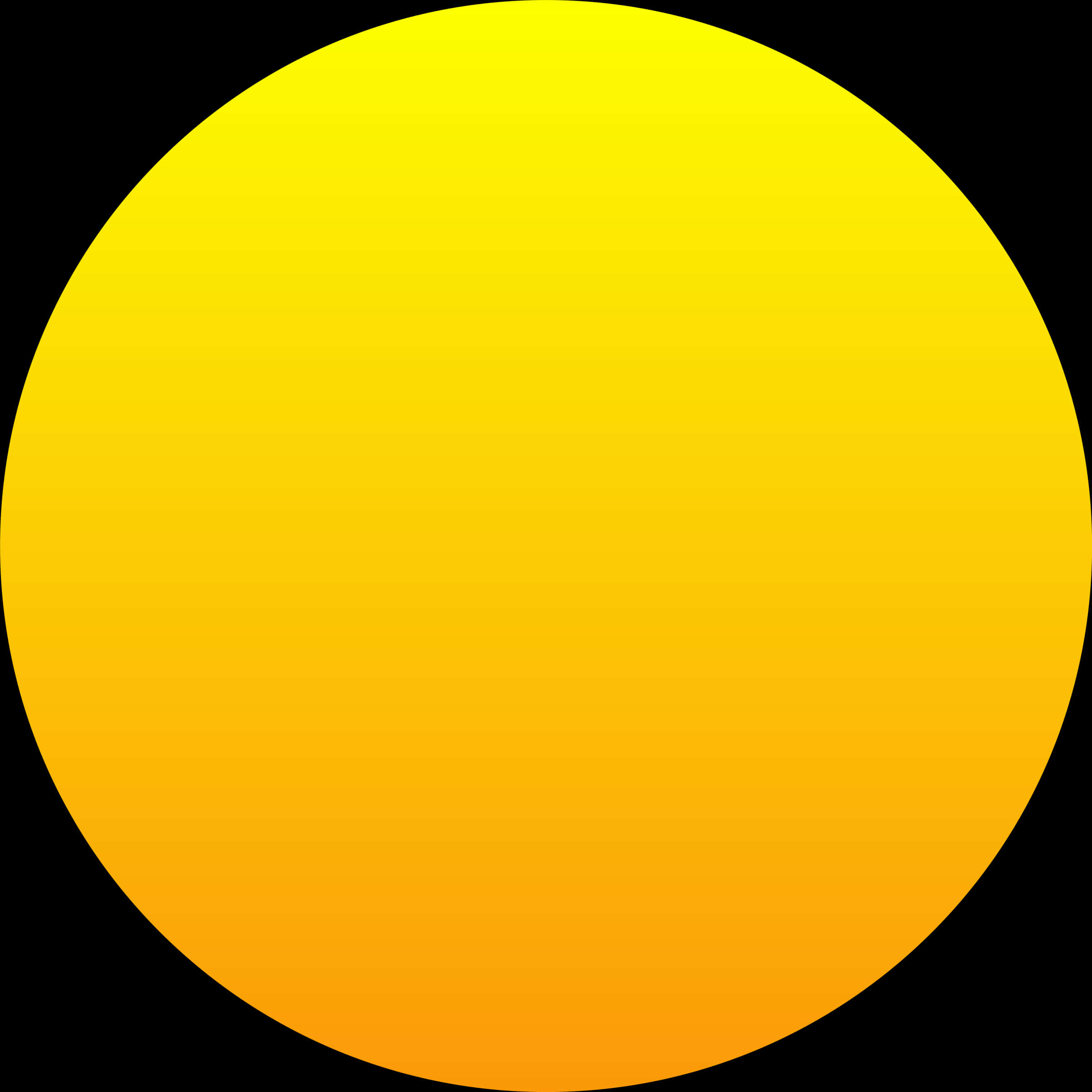 Golden Yellow Circle Graphic PNG Image