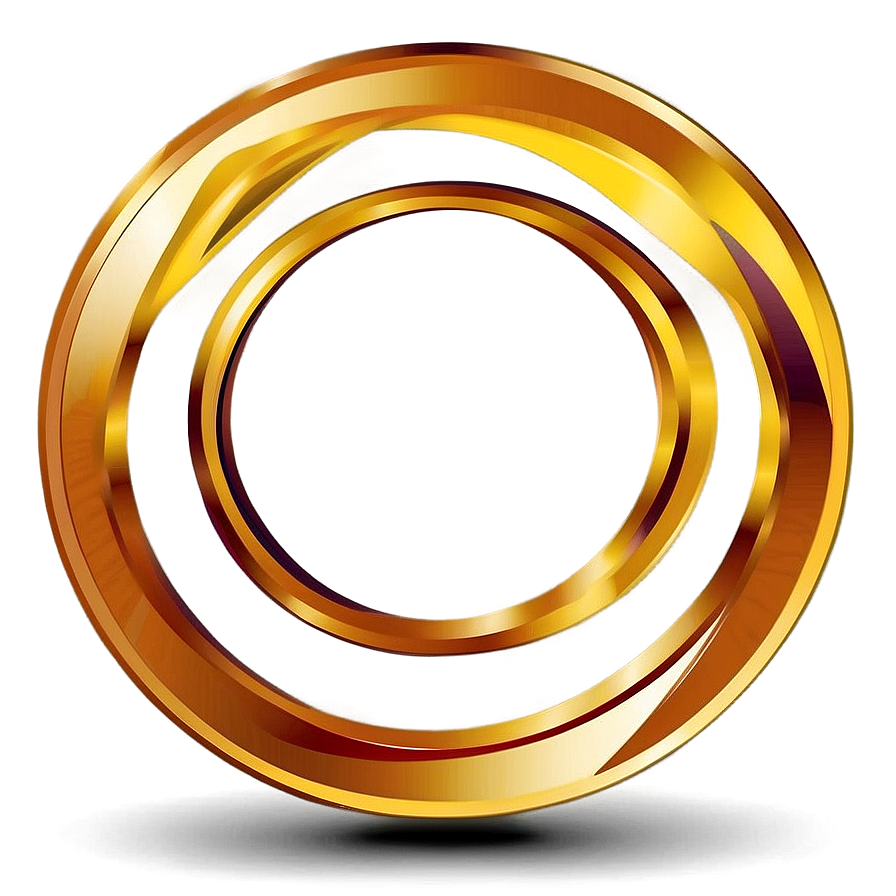 Golden Yellow Circle Image Png Hou86 PNG Image