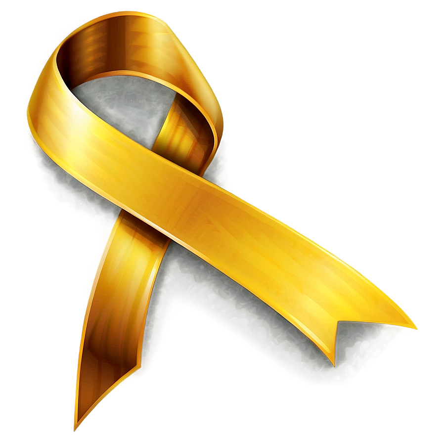 Golden Yellow Ribbon Clipart Png 06262024 PNG Image