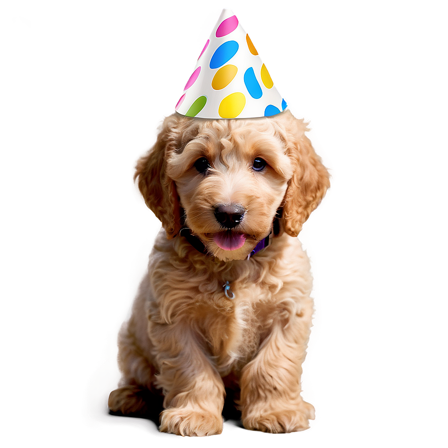 Goldendoodle Birthday Party Png Ewe48 PNG Image