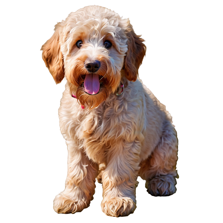 Goldendoodle With Ball Png Kyb17 PNG Image