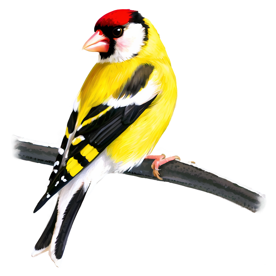 Goldfinch Bird Yellow Png Ehb18 PNG Image