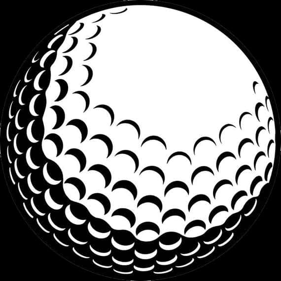 Golf Ball Dimple Pattern Illustration PNG Image