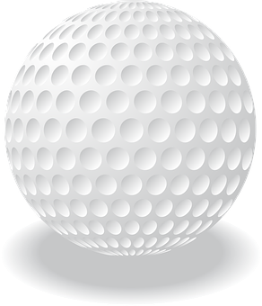 Golf Ball Vector Illustration PNG Image