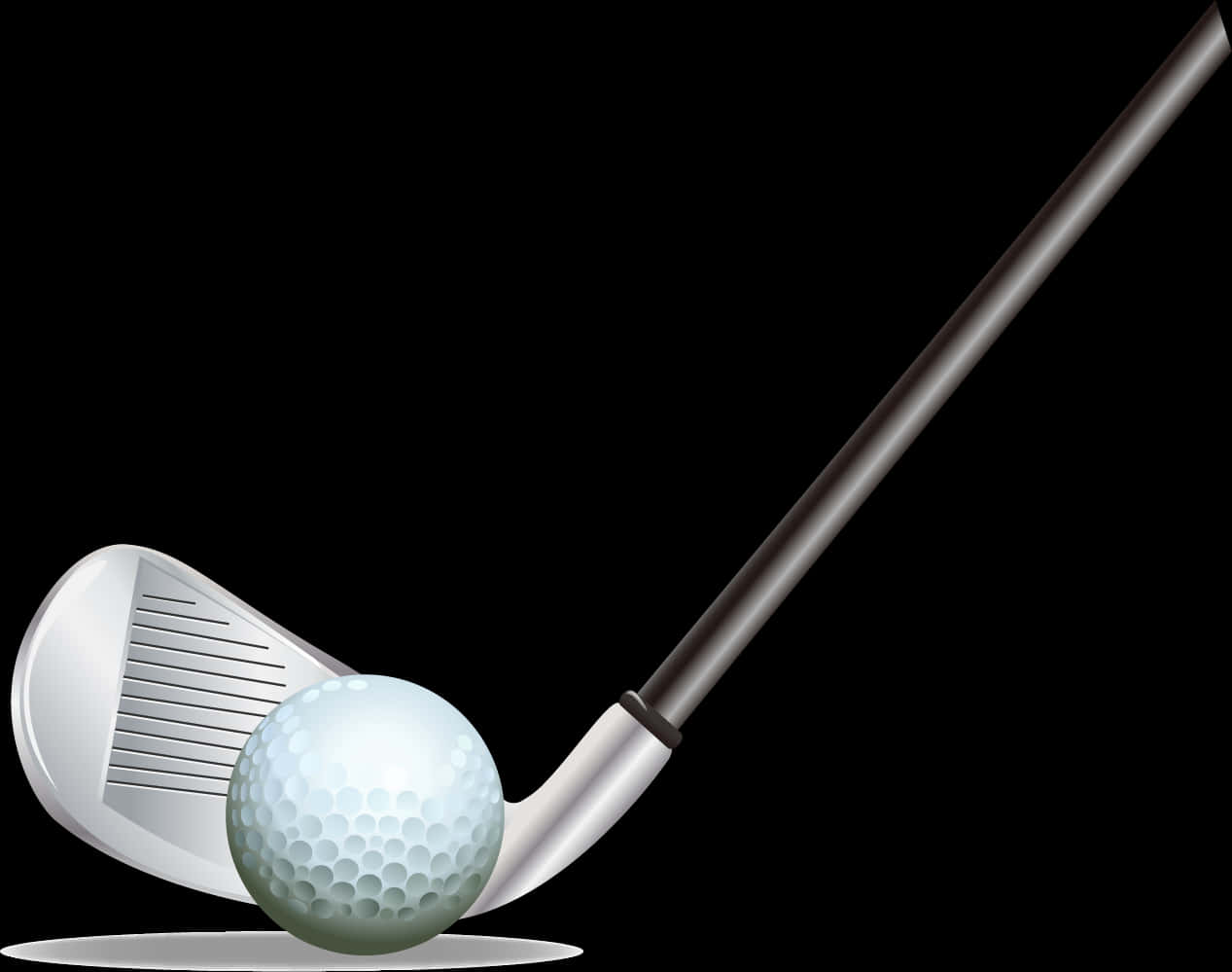 Golf Balland Club Impact PNG Image