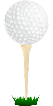 Golf Ballon Tee PNG Image