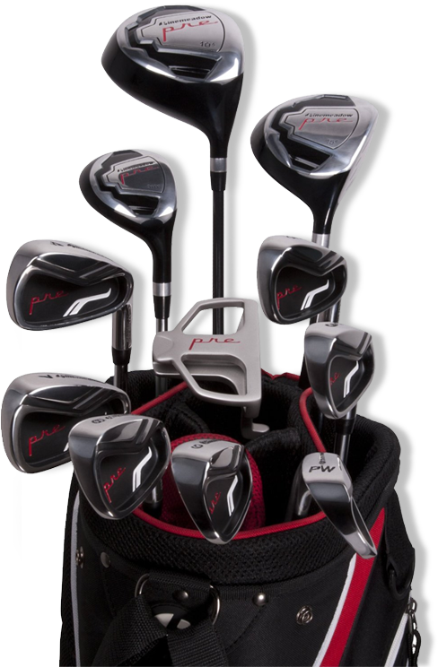 Golf Clubsand Bag Set PNG Image