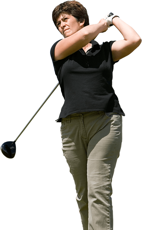 Golfer Mid Swing Transparent Background.png PNG Image