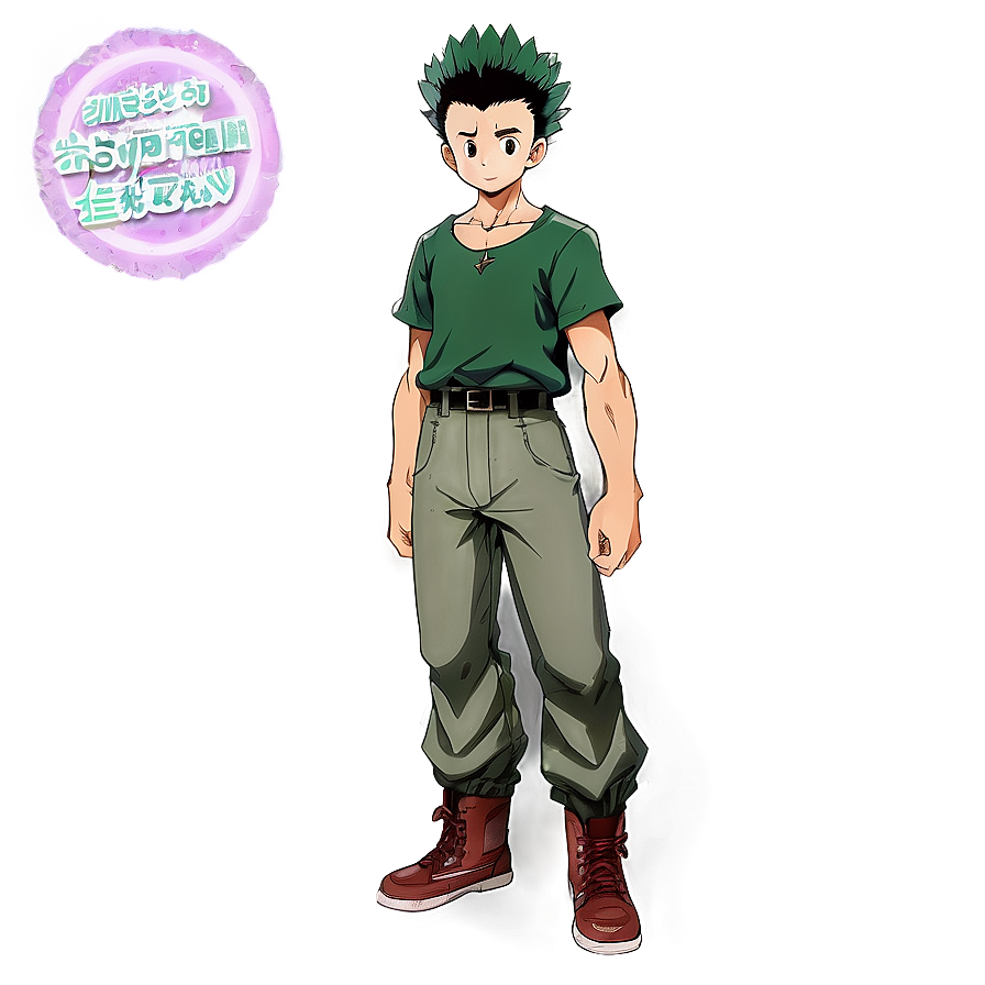 Gon Freecss Full Body Png Fwn PNG Image