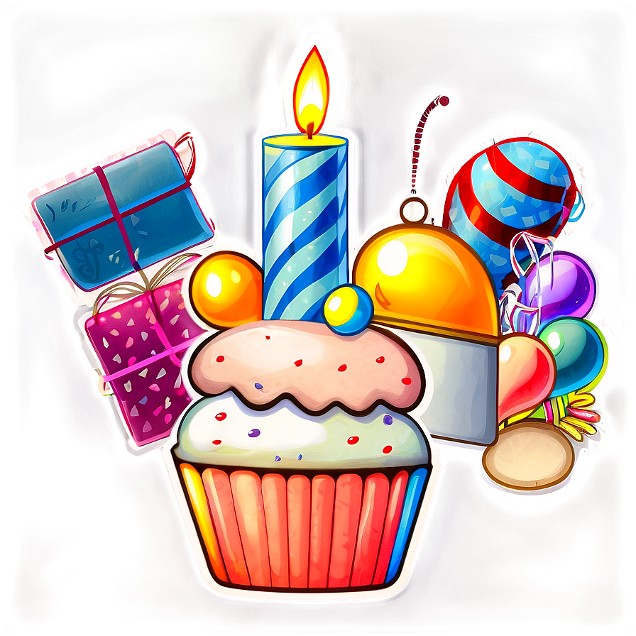 Goodnotes Birthday Stickers Png 06282024 PNG Image