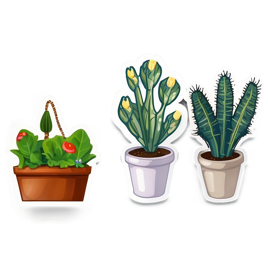 Goodnotes Gardening Stickers Png 56 PNG Image