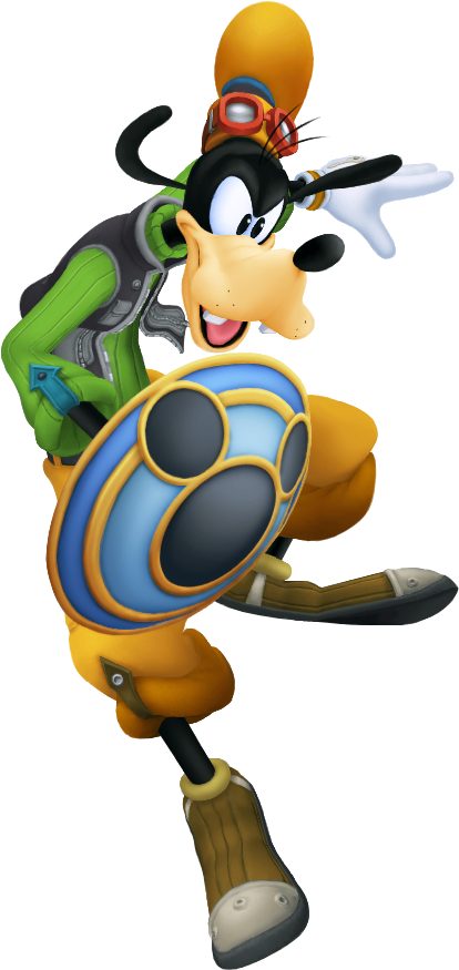 Goofy Character Adventure Pose.png PNG Image