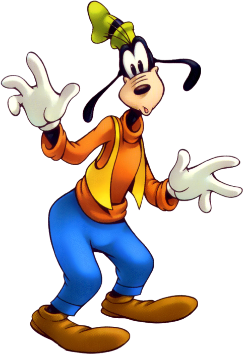 Goofy Character Pose PNG Image