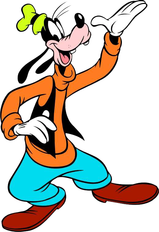 Goofy Character Pose PNG Image