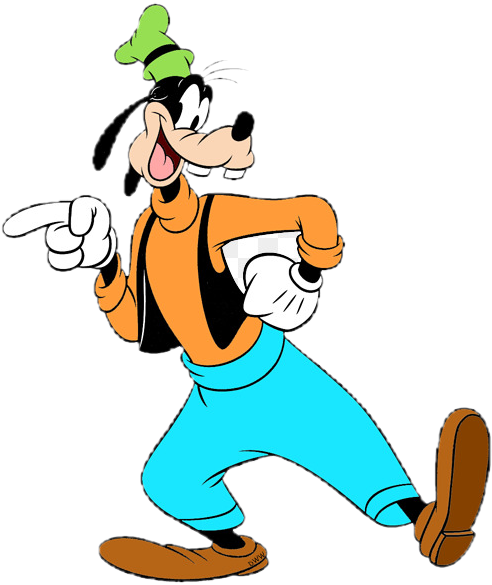 Goofy Pointing Classic Pose PNG Image