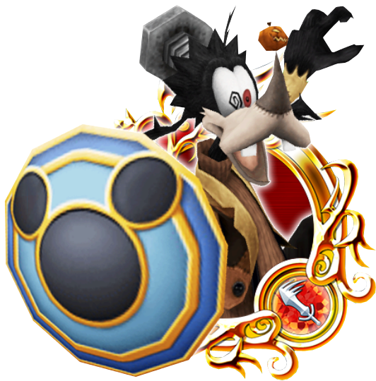 Goofy Shield Action Pose PNG Image