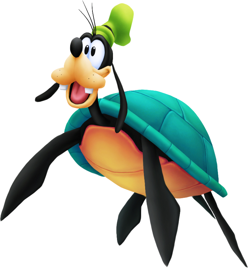 Goofy Turtle Hybrid Cartoon PNG Image