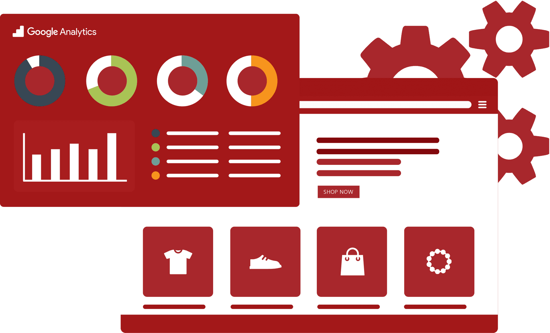 Google Analytics Dashboard Vector PNG Image