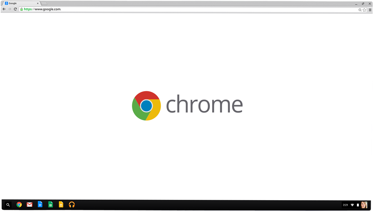 Google Chrome Browser Interface PNG Image