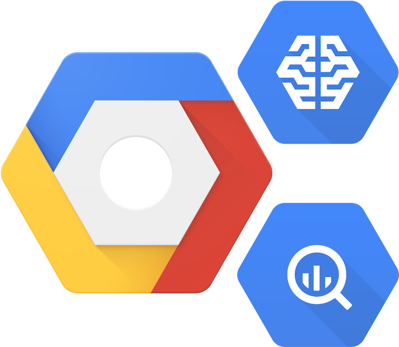 Google Cloud Icons Set PNG Image