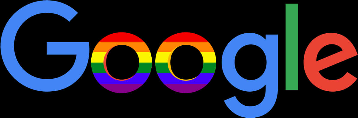 Google Logo Pride Colors PNG Image