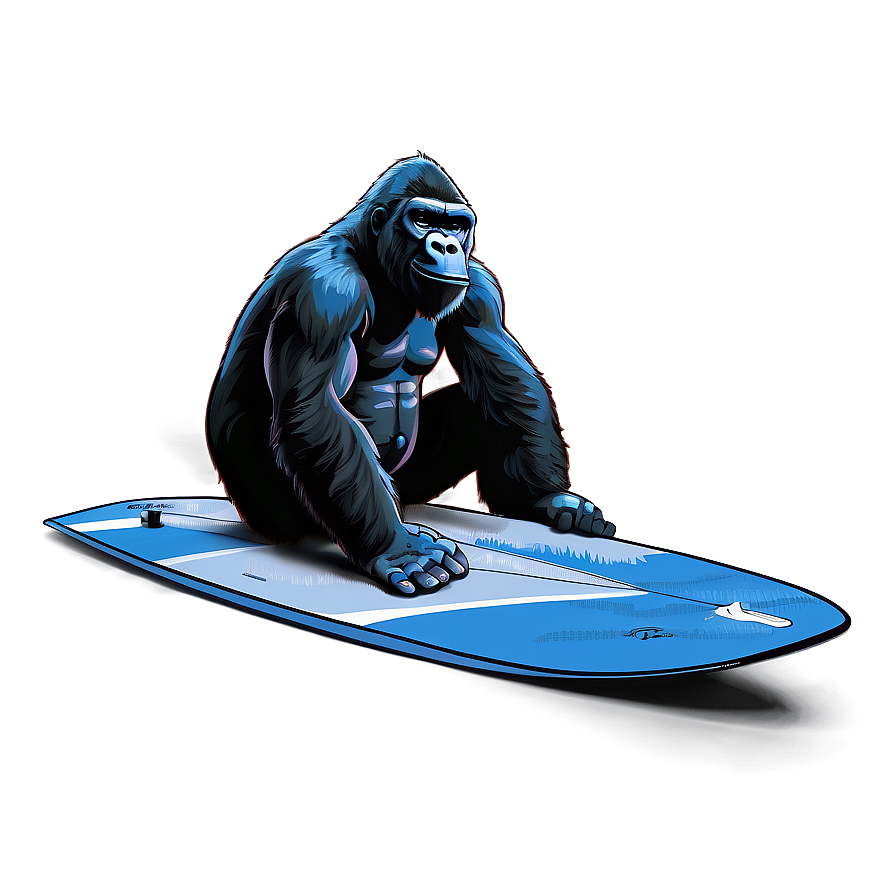 Gorilla Surfer Dude Png Nsg PNG Image