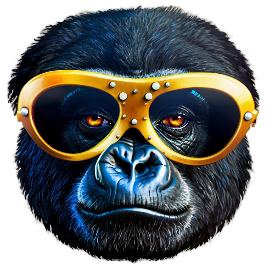 Gorilla With Aviator Glasses Png Mub PNG Image