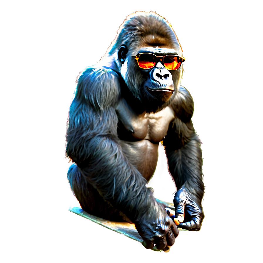 Gorilla With Sunglasses Png 05212024 PNG Image