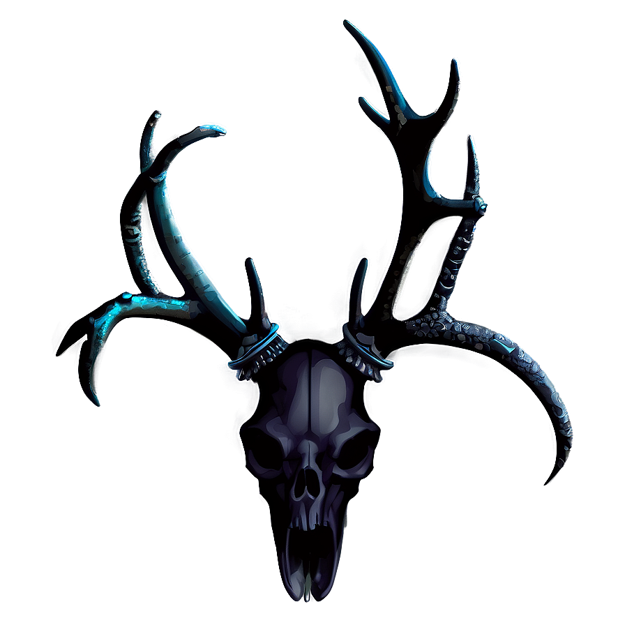 Gothic Antler Artwork Png 06212024 PNG Image