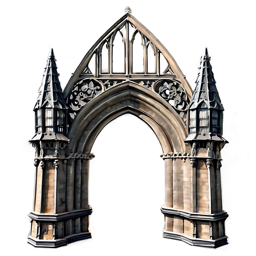 Gothic Architecture Drawing Png Fcs55 PNG Image