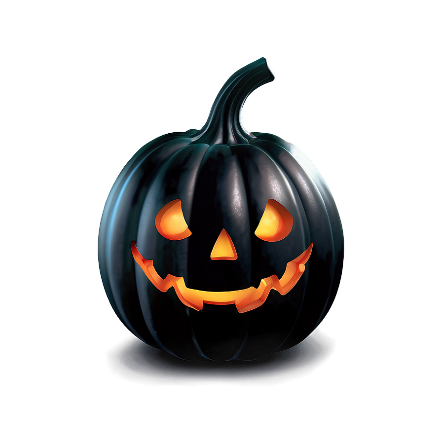 Gothic Black Pumpkin Png 06282024 PNG Image