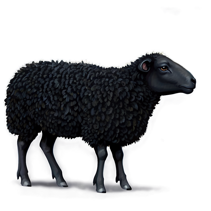 Gothic Black Sheep Png Frl PNG Image