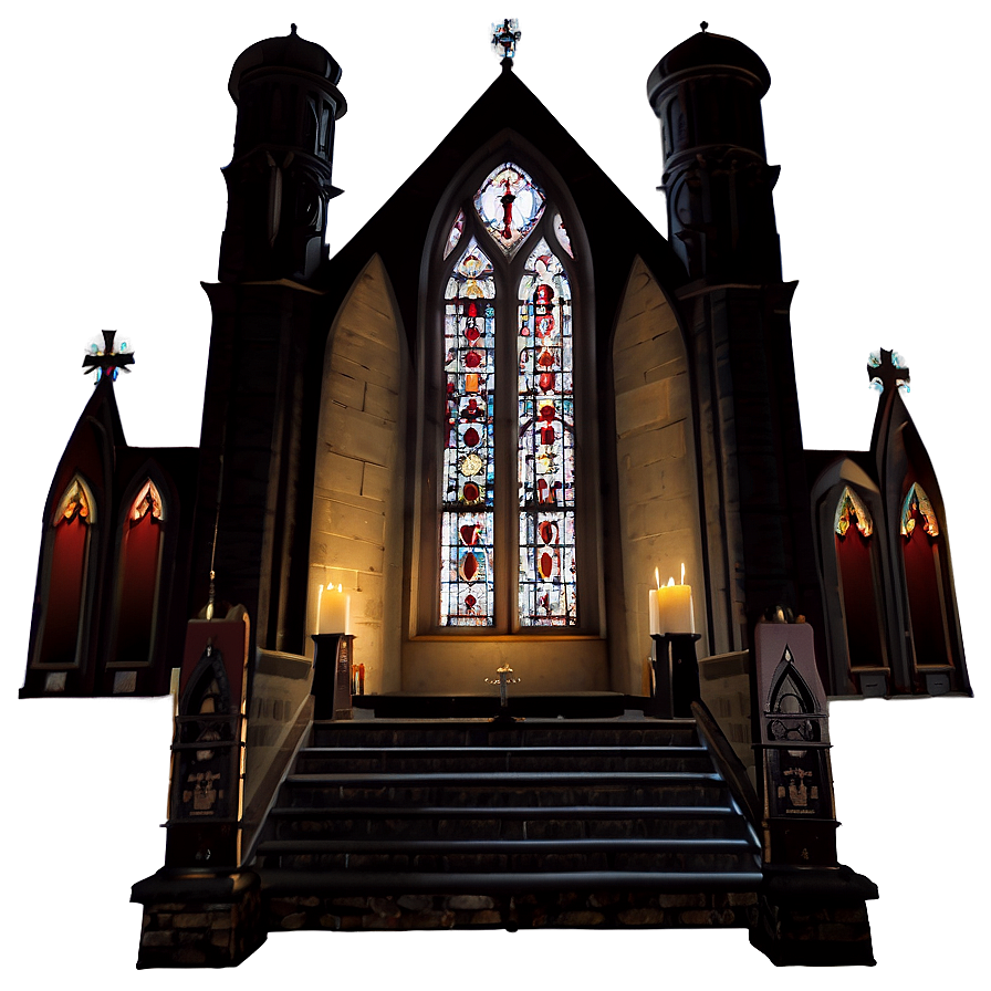 Gothic Church Altar Png Wrh PNG Image