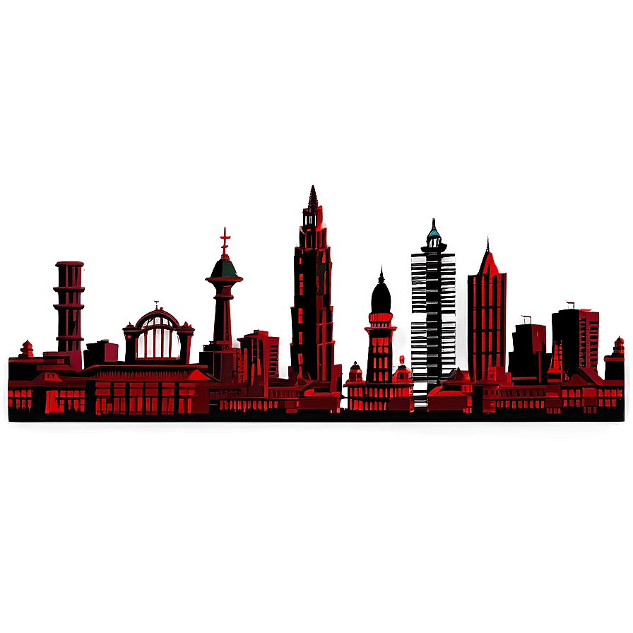 Gothic City Skyline Png Fho PNG Image