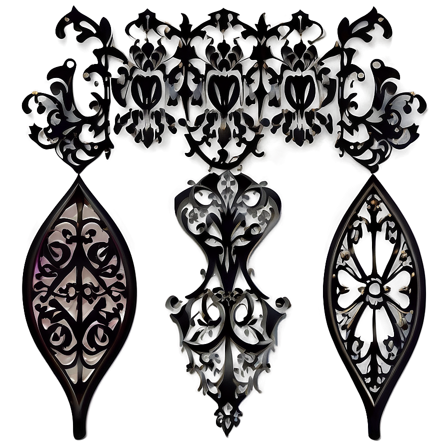 Gothic Filigree Illustration Png Tpk PNG Image