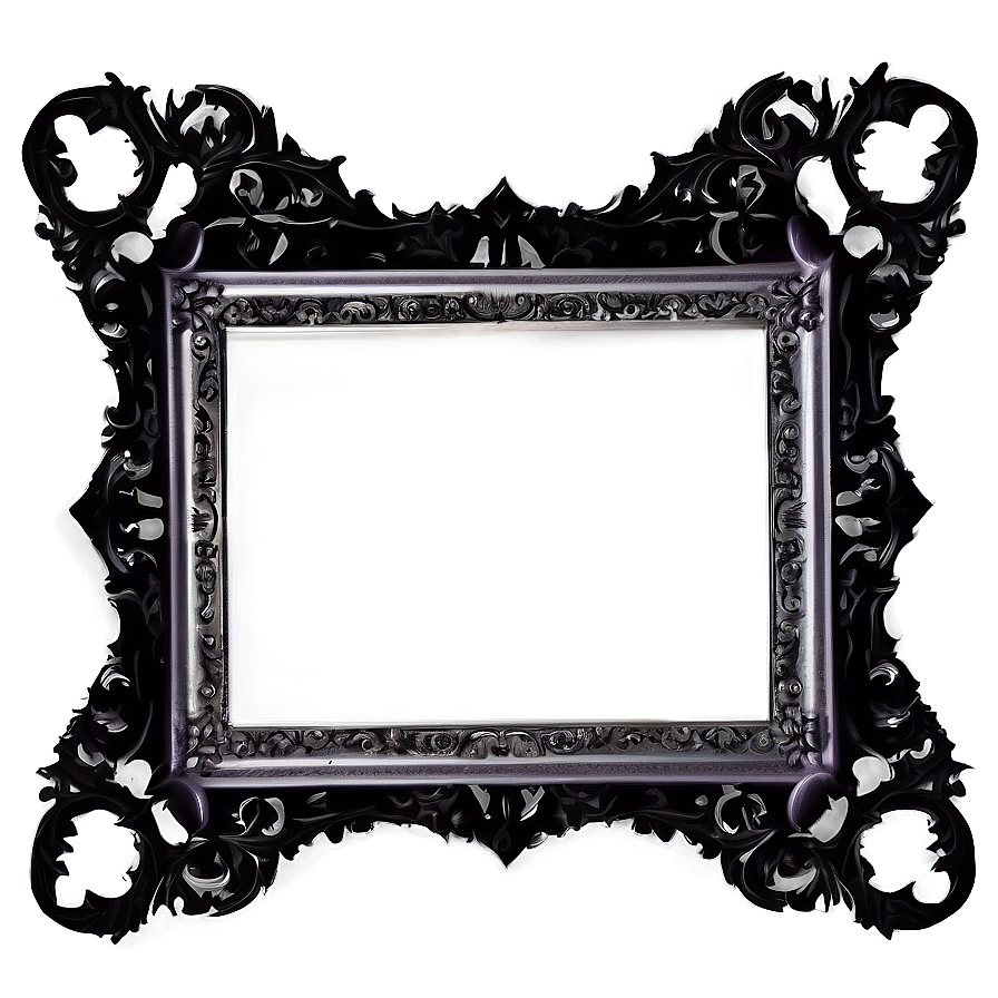 Gothic Frame For Artwork Png Atw26 PNG Image