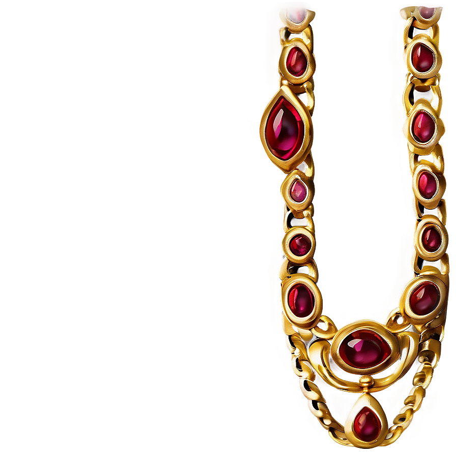 Gothic Gold Necklace Png Hfs PNG Image