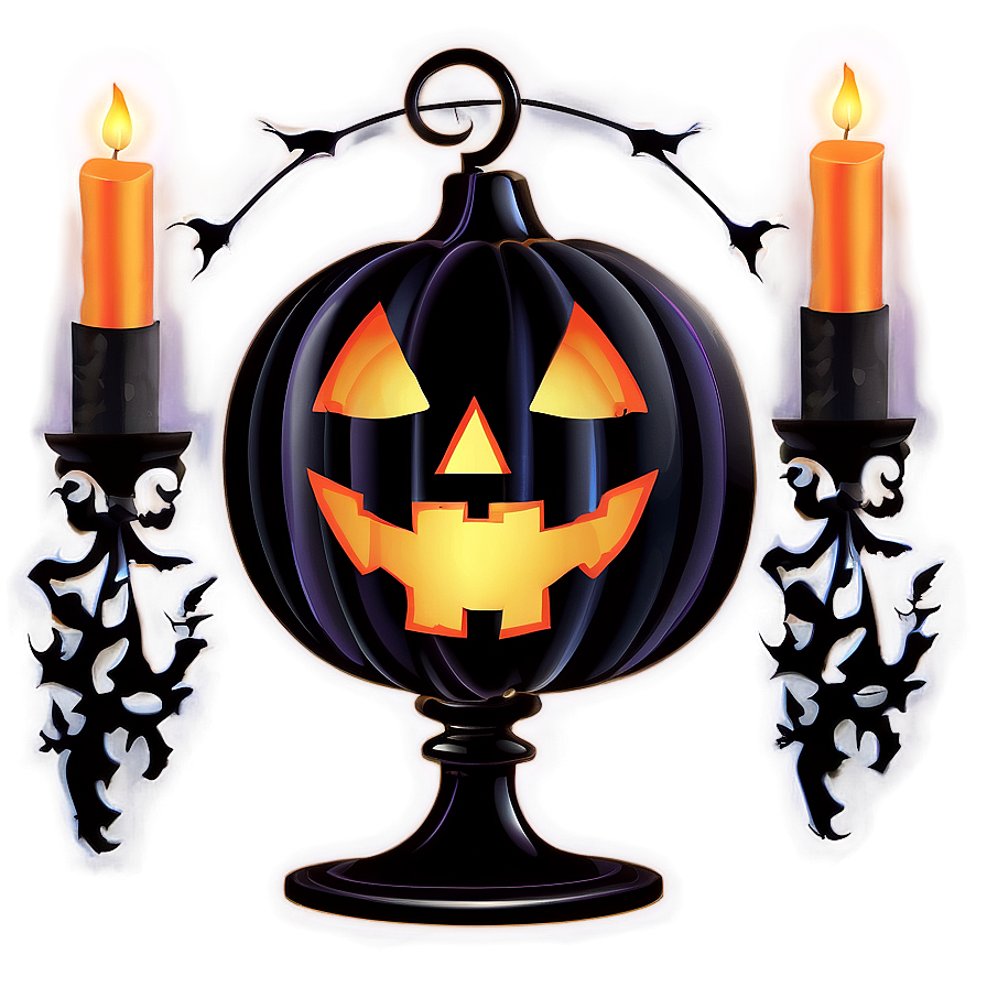 Gothic Halloween Decor Png Rul PNG Image