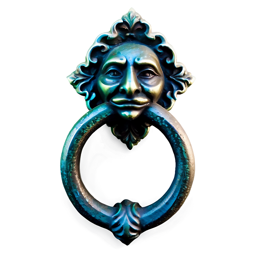 Gothic Iron Door Knocker Png Rpc PNG Image