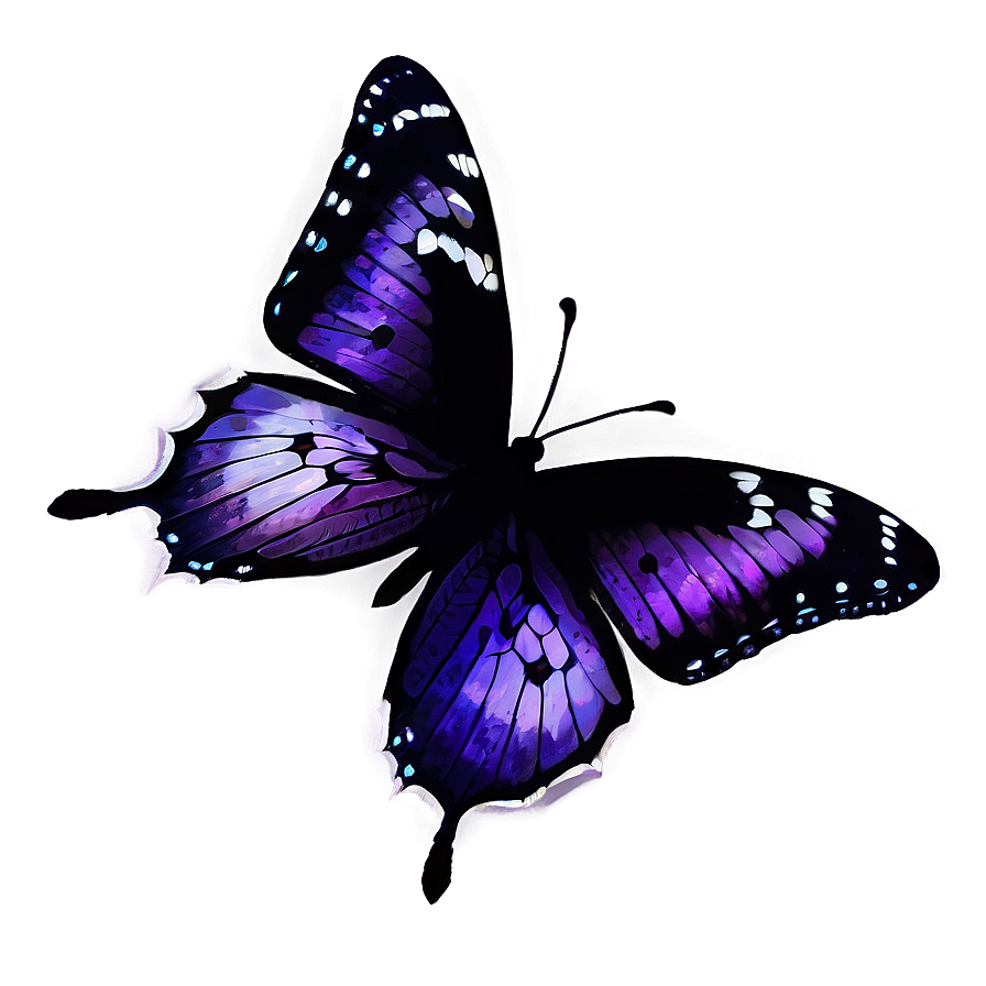 Gothic Purple Butterfly Png Hdb PNG Image