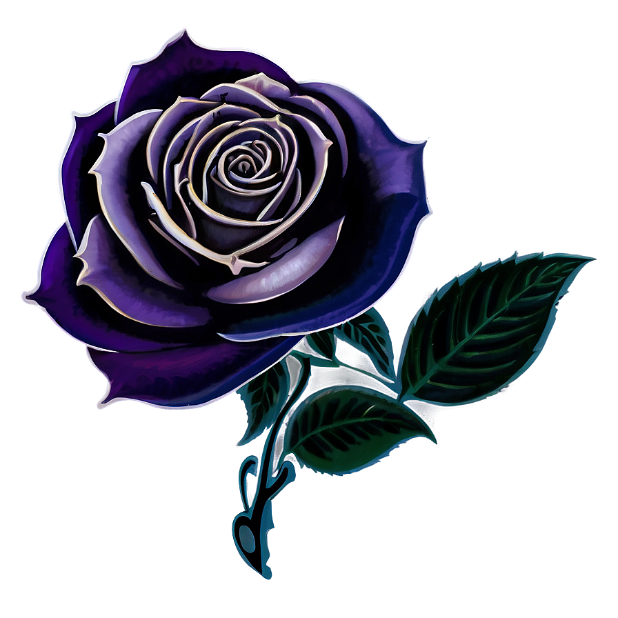 Gothic Roses Tattoo Png Oxx PNG Image