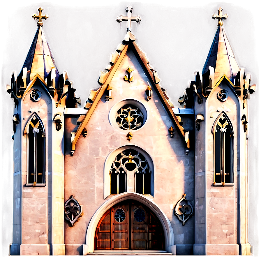 Gothic Style Church Facade Png 20 PNG Image