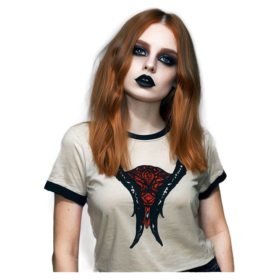 Gothic Style Graphic Tee Png 06272024 PNG Image