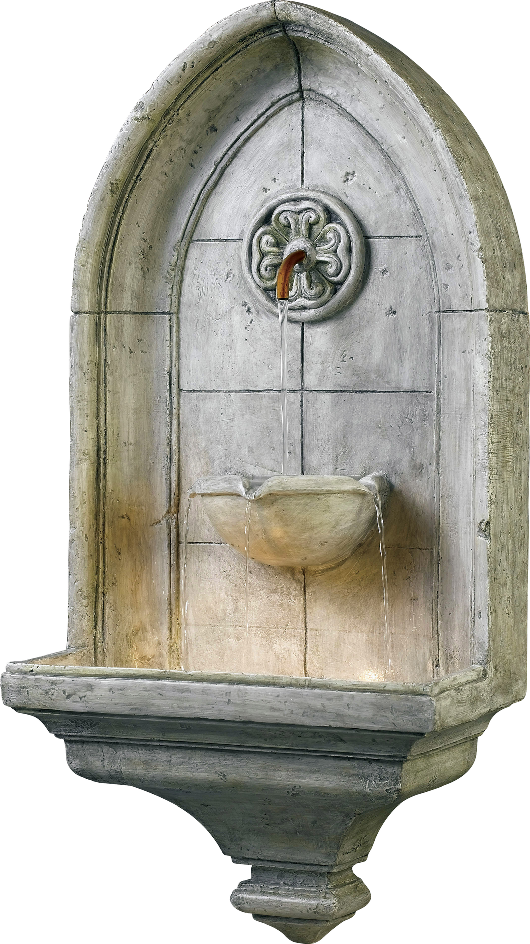 Gothic Style Wall Fountain PNG Image