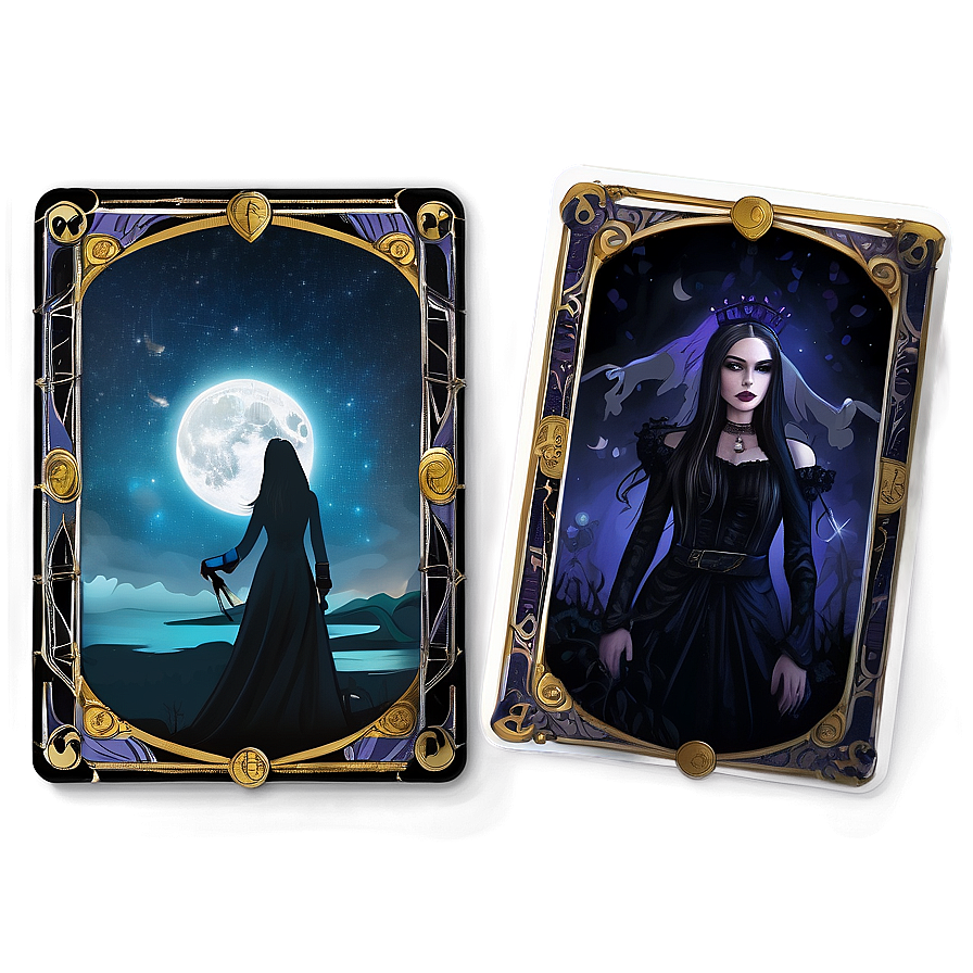 Gothic Tarot Cards Png 06202024 PNG Image